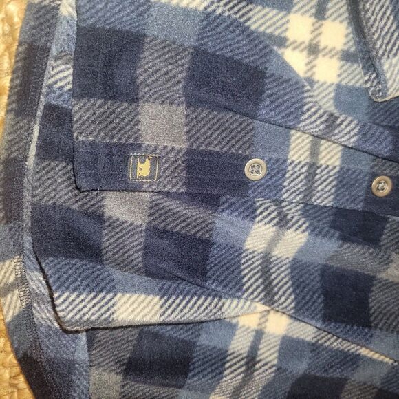 Freedom Foundry Men's Blue Plaid Flannel Long Sleeve Button Up Shirt M - Picture 11 of 15